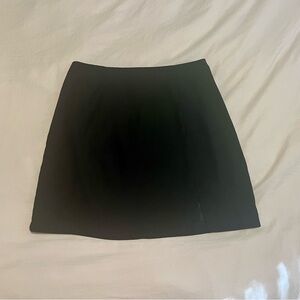 Black mini skirt